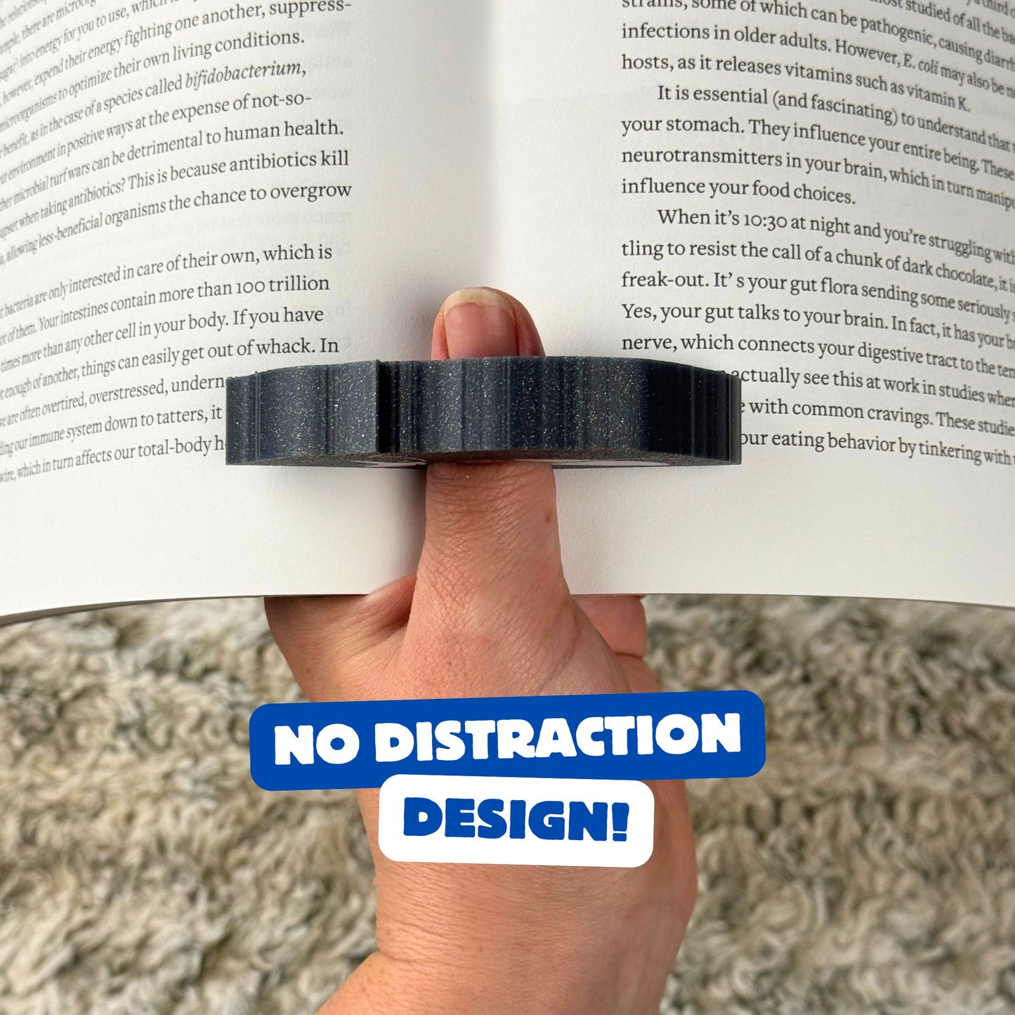 Custom Sleepy Cat Book Page Holder