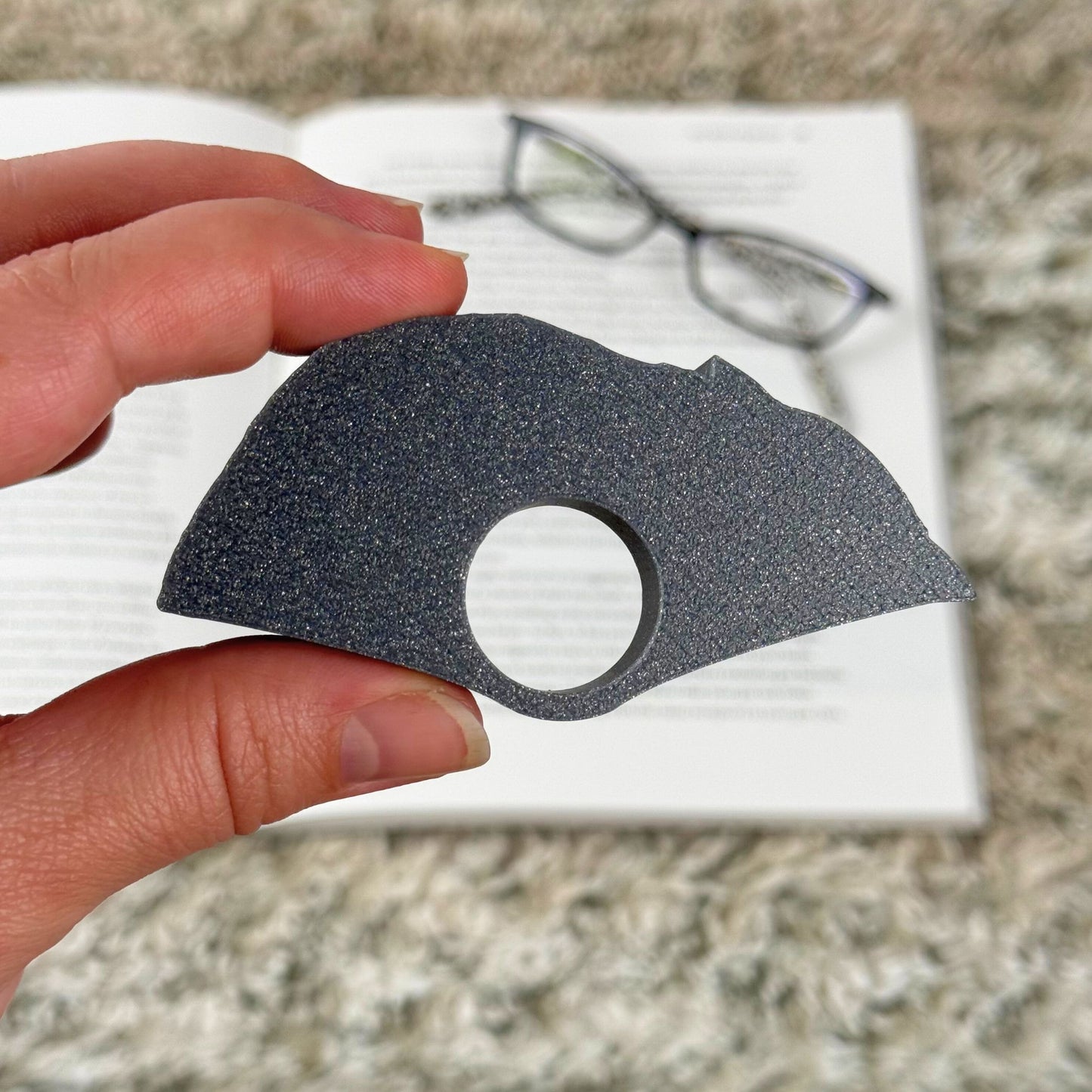 Custom Sleepy Cat Book Page Holder