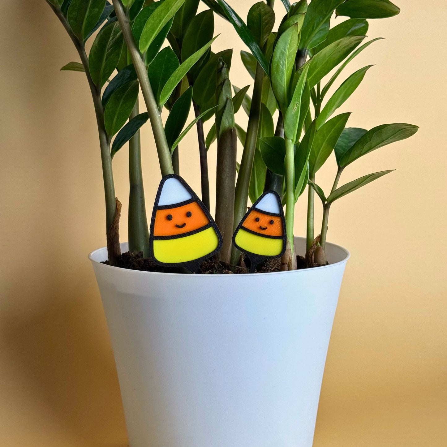 Candy Corn Plant Stake Set