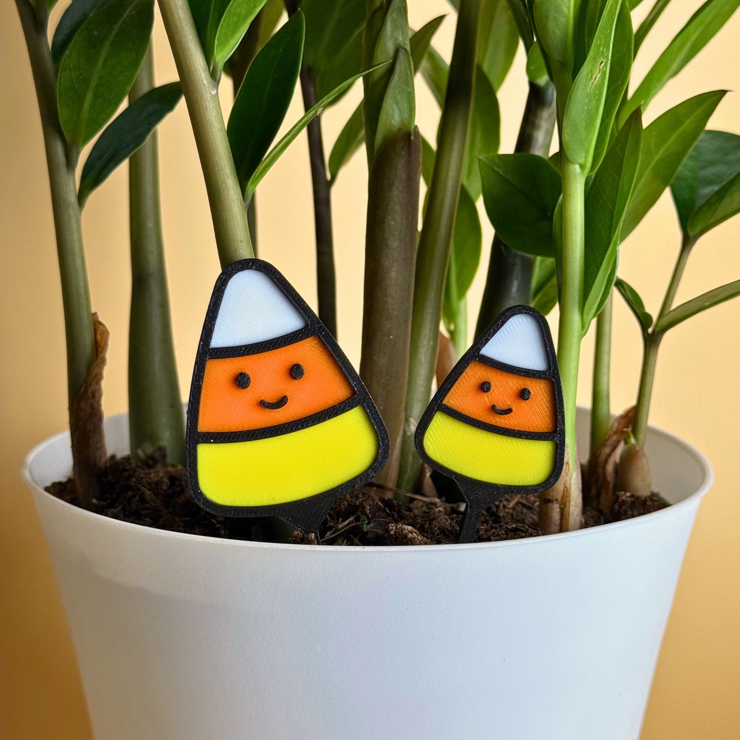 Candy Corn Plant Stake Set