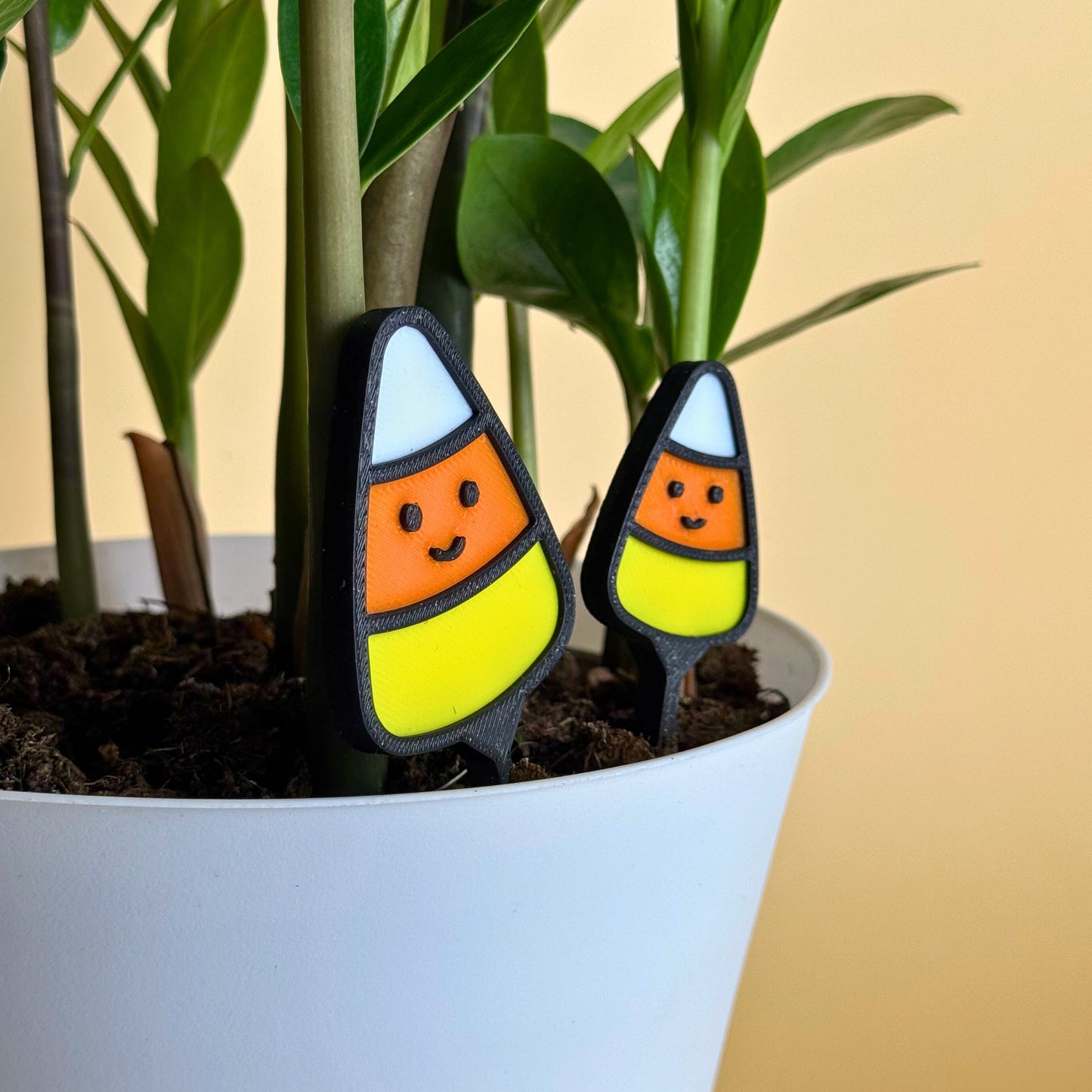 Candy Corn Plant Stake Set