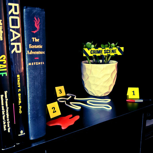 True Crime Scene Sets for Houseplants, Terrariums, & Home Decor