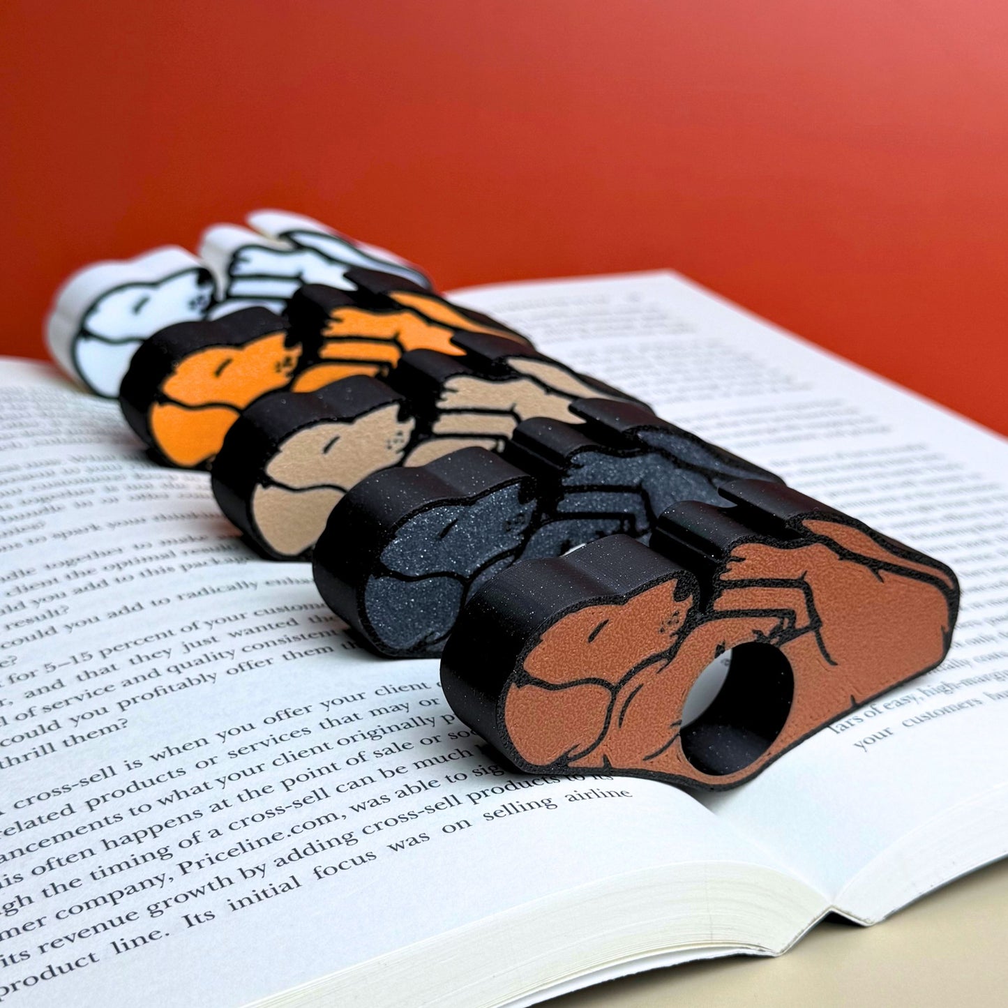 Adorable Dachshund or Beagle Dog Book Page Holder Ring