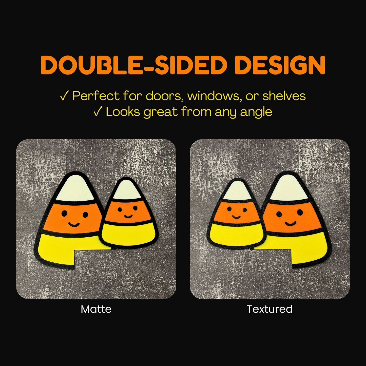 Candy Corn Door Corner Sign