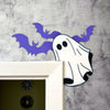 Ghost Bat Halloween Door Corner Sign