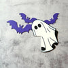 Ghost Bat Halloween Door Corner Sign
