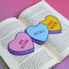 Valentine's Day Sweet Heart Bookmarks - Set of 3