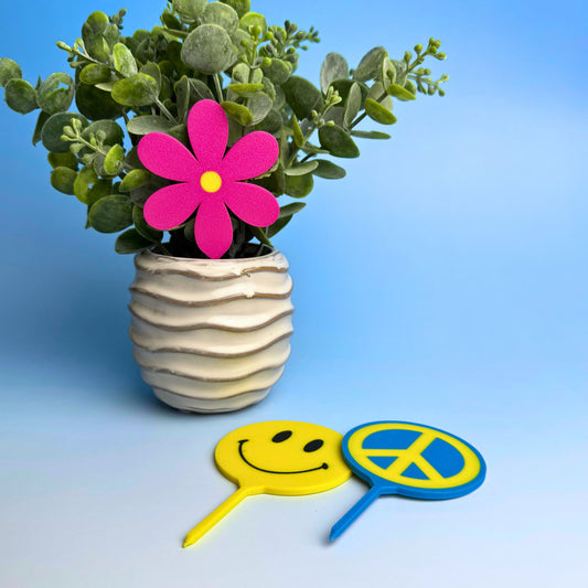 Fun Retro Style Decorative Plant Stakes