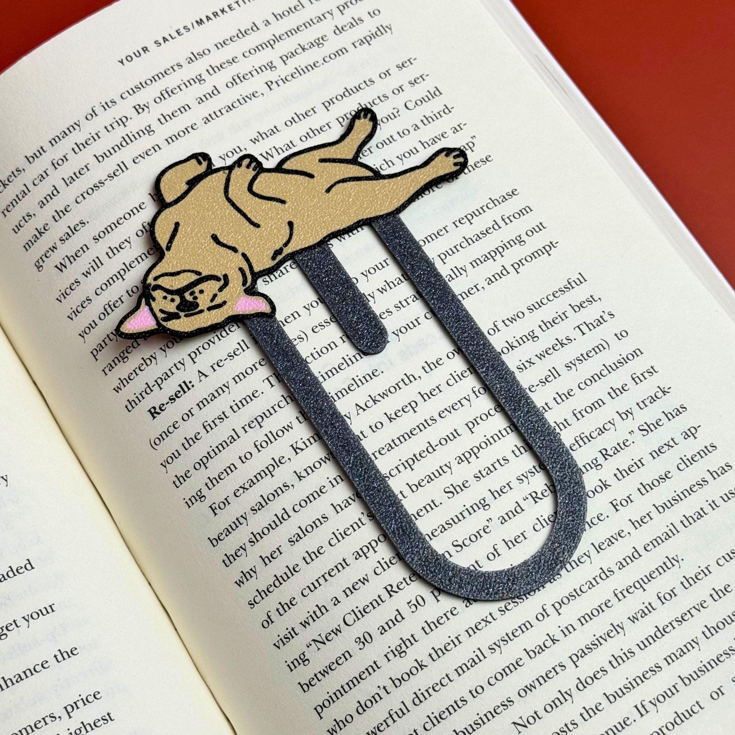 Dog Bookmark | Bulldog and Pug Reader Gift