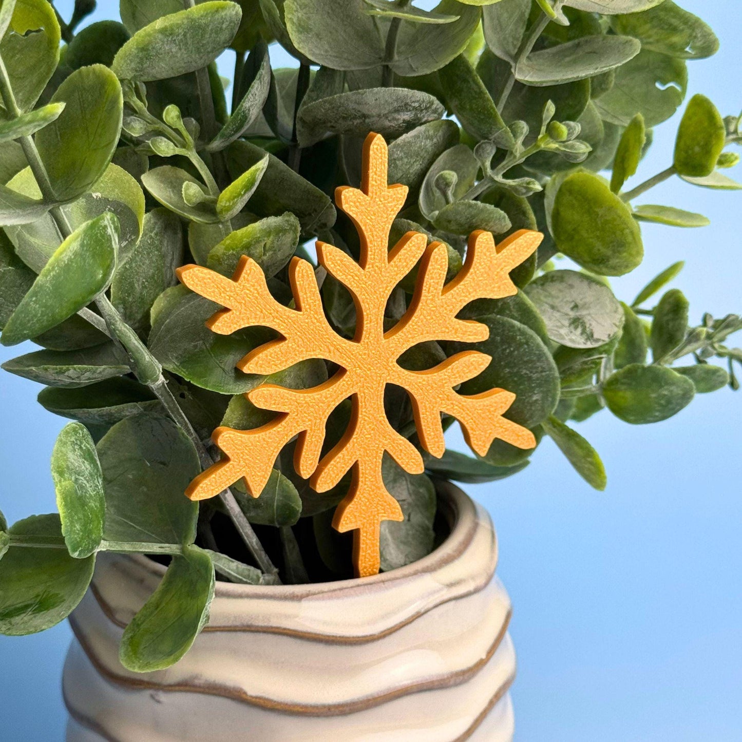 Snowflake Plant Stakes | Christmas Plant Lover Gift