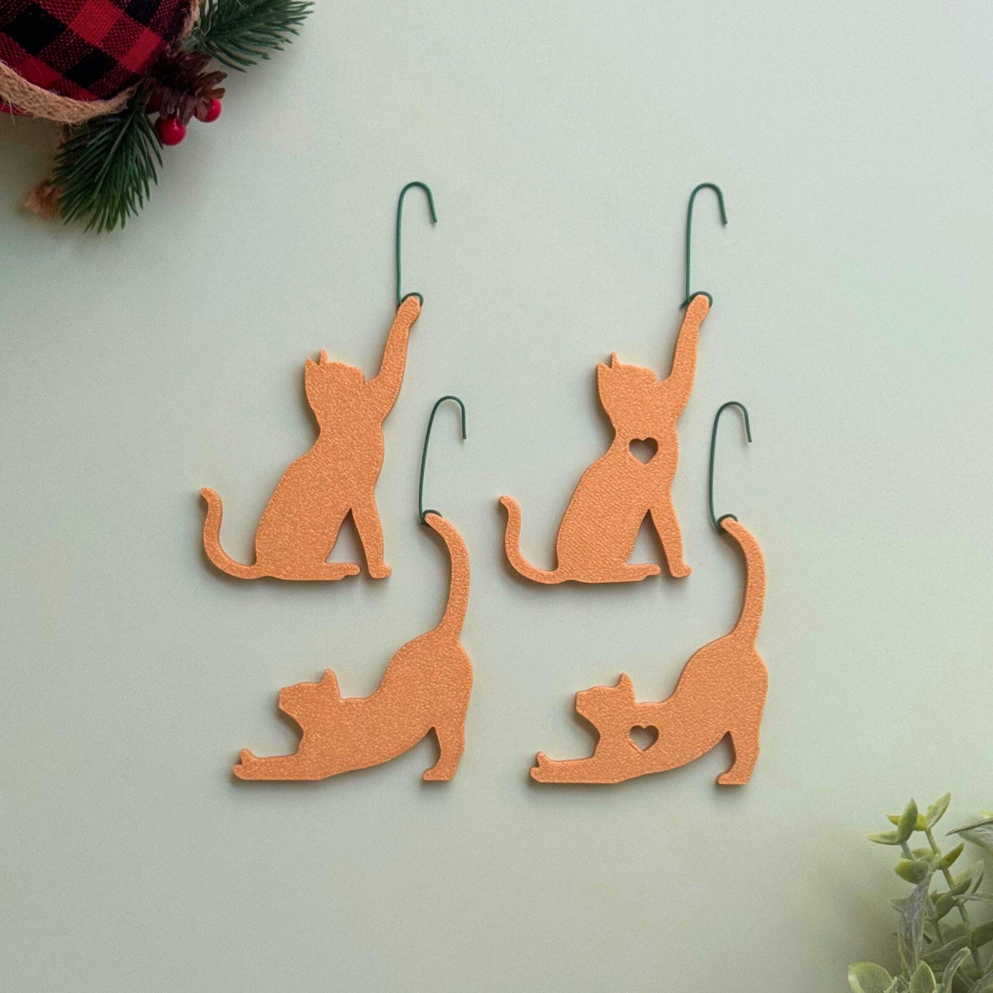 Cat Ornament Set | Christmas Tree Pet Parent Gift