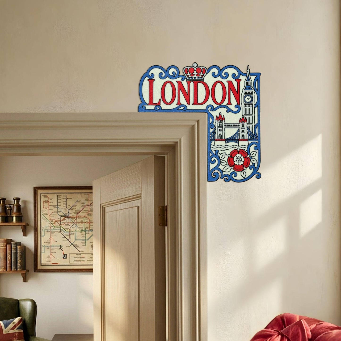London Door Corner Decor | Travel Lover Gift