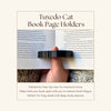 Adorable Tuxedo Cat Book Page Holder Ring