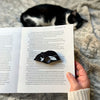 Adorable Tuxedo Cat Book Page Holder Ring