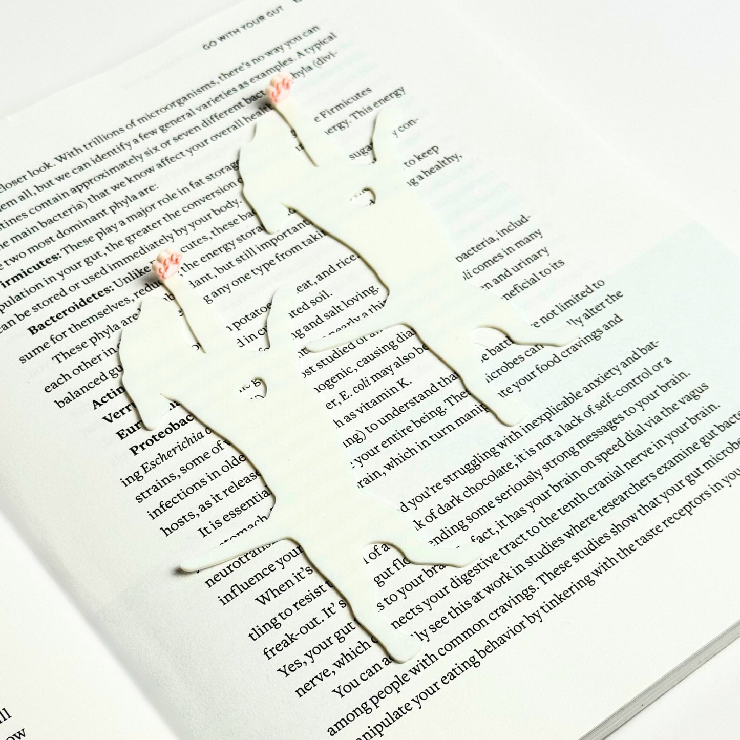 Dog Hanging by Paw Fun Bookmark with Cute Toe Beans