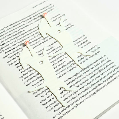 Dog Hanging by Paw Fun Bookmark with Cute Toe Beans