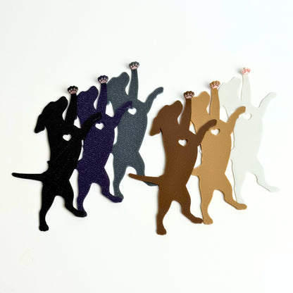 Dog Hanging by Paw Fun Bookmark with Cute Toe Beans