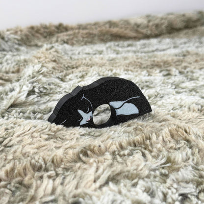 Adorable Tuxedo Cat Book Page Holder Ring