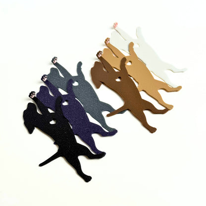 Dog Hanging by Paw Fun Bookmark with Cute Toe Beans