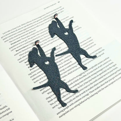Dog Hanging by Paw Fun Bookmark with Cute Toe Beans
