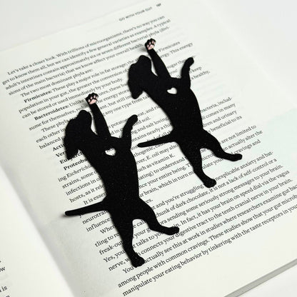 Dog Hanging by Paw Fun Bookmark with Cute Toe Beans