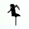 Grim Reaper Plant Stakes Goth Decor