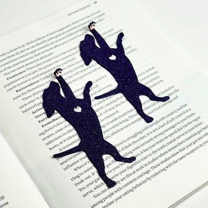 Dog Hanging by Paw Fun Bookmark with Cute Toe Beans