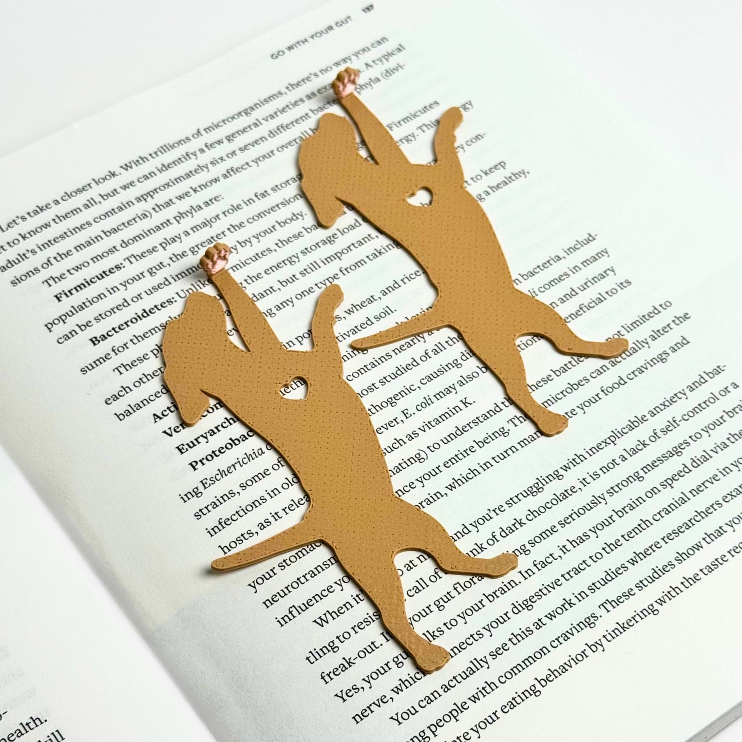 Dog Hanging by Paw Fun Bookmark with Cute Toe Beans