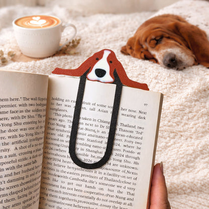 Basset Hound Bookmark | Dog Lover Reader Gift
