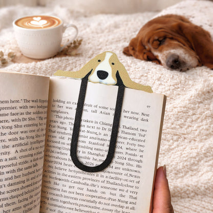 Basset Hound Bookmark | Dog Lover Reader Gift