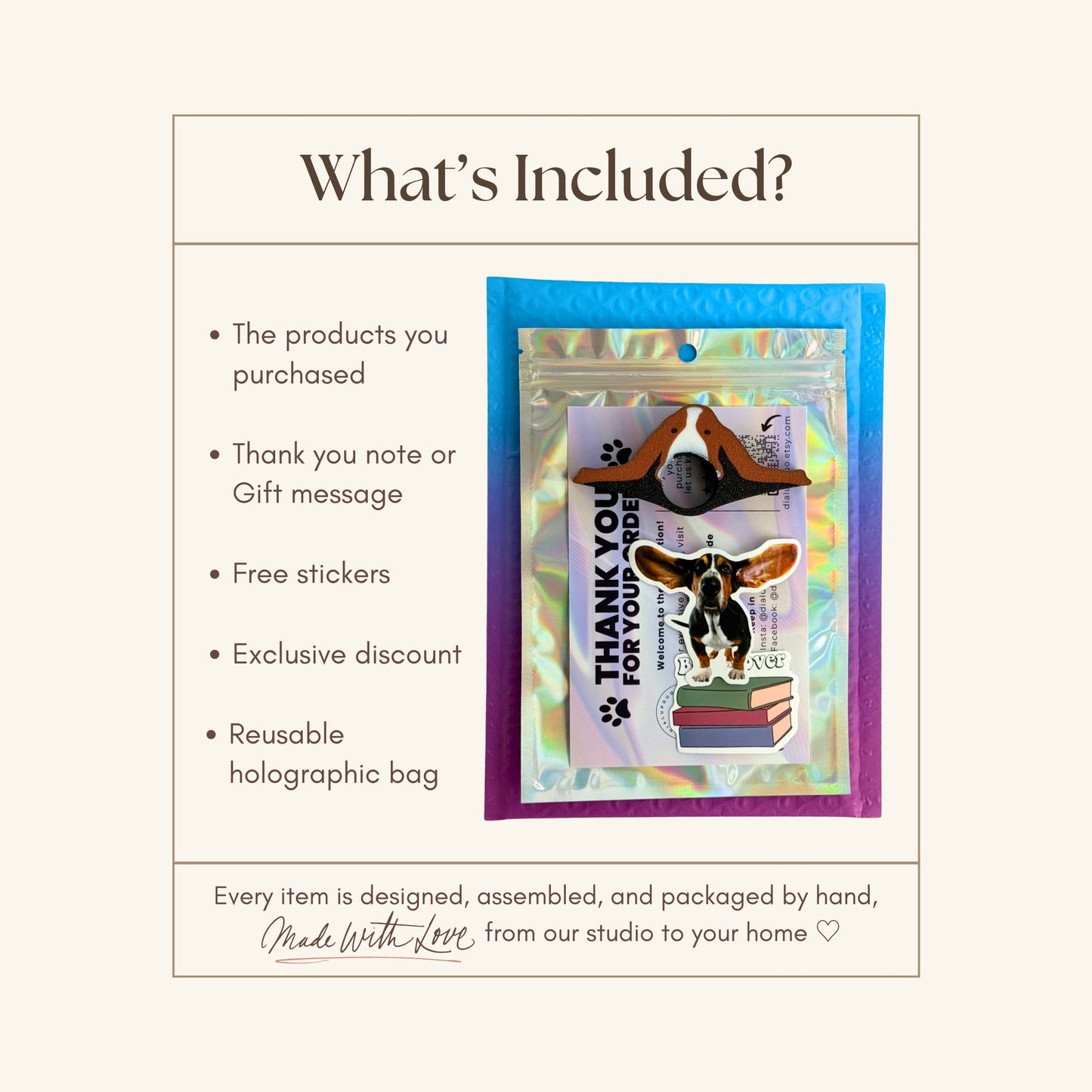 Basset Hound Dog Book Page Holder Ring