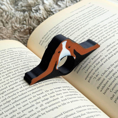 Basset Hound Dog Book Page Holder Ring