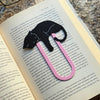 Adorable Sleepy Black Cat Bookmark - Flexible Paperclip Design