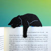 Adorable Sleepy Black Cat Bookmark - Flexible Paperclip Design
