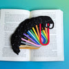 Adorable Sleepy Black Cat Bookmark - Flexible Paperclip Design