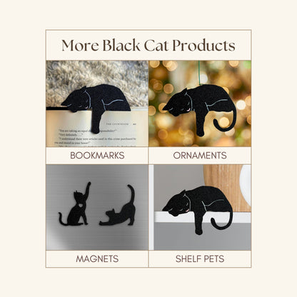 Black Cat Fridge Magnets