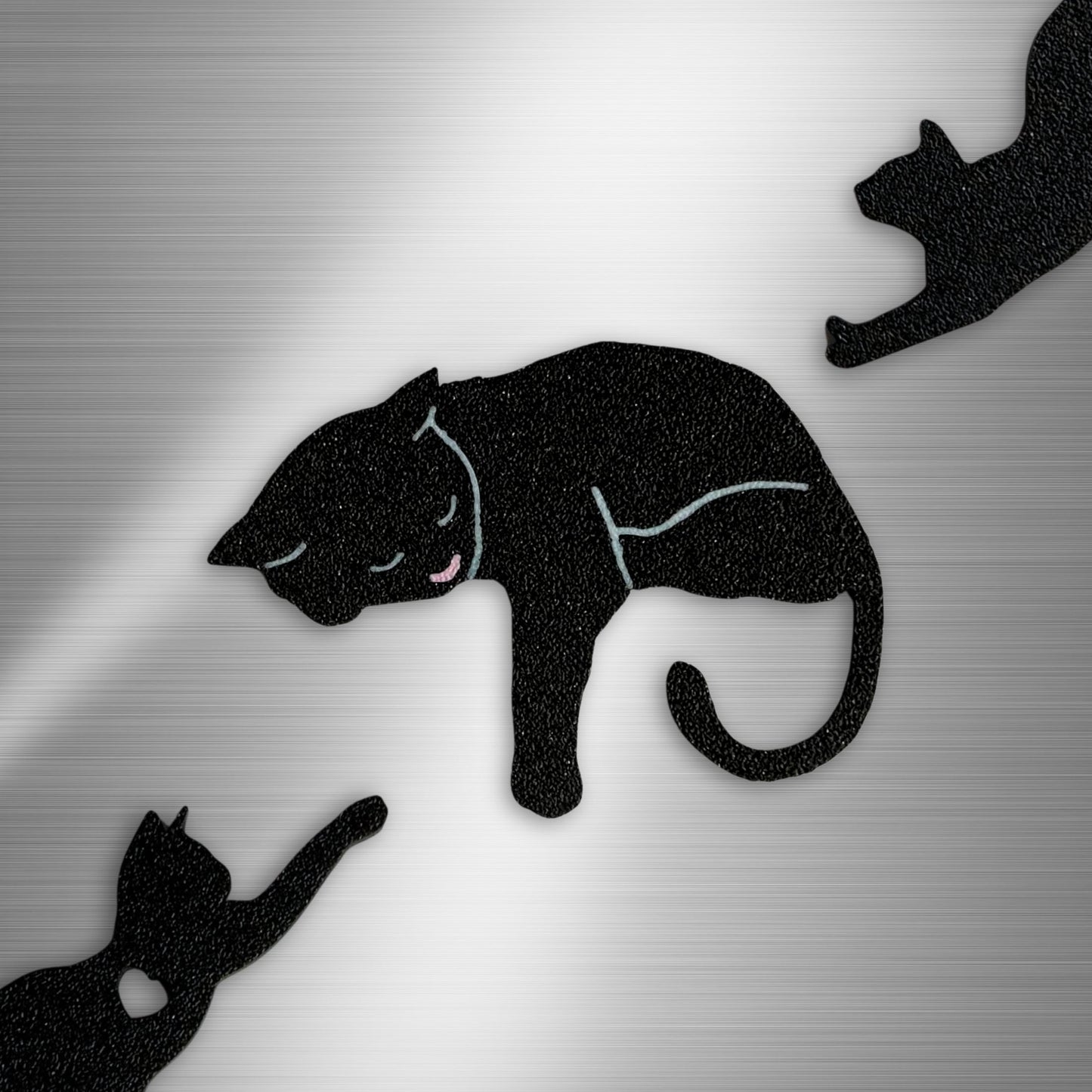 Black Cat Fridge Magnets