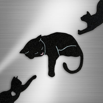 Black Cat Fridge Magnets