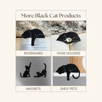 Black Cat Ornament with Adorable Toe Beans