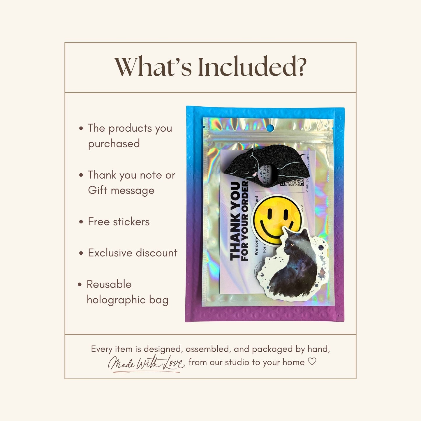 Adorable Black Cat Book Page Holder Ring