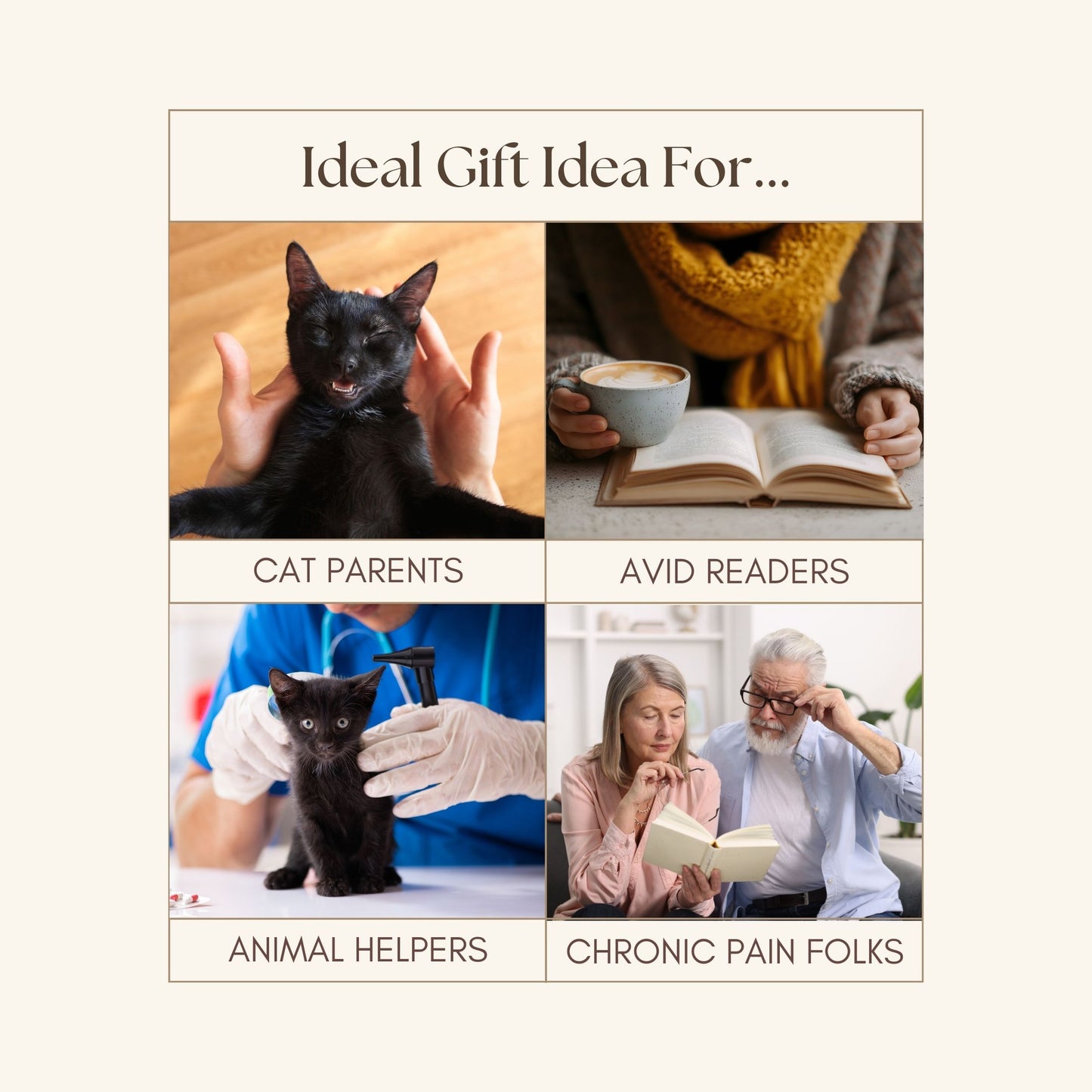 Adorable Black Cat Book Page Holder Ring