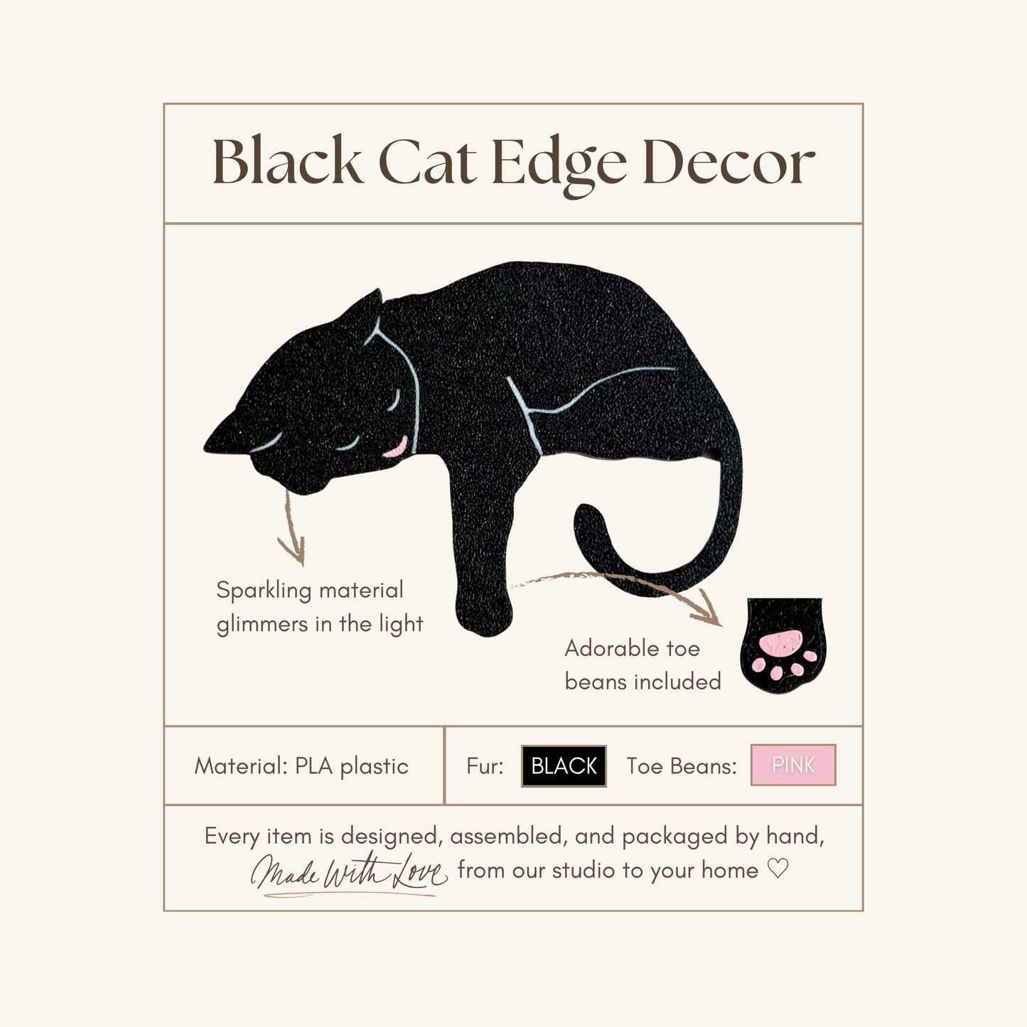Black Cat Shelf Pet - Cat Theme Home Decor
