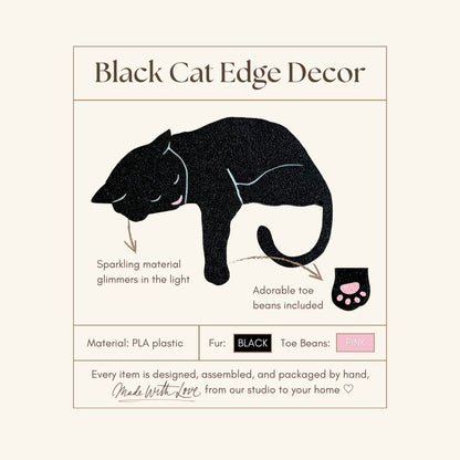 Black Cat Shelf Pet - Cat Theme Home Decor