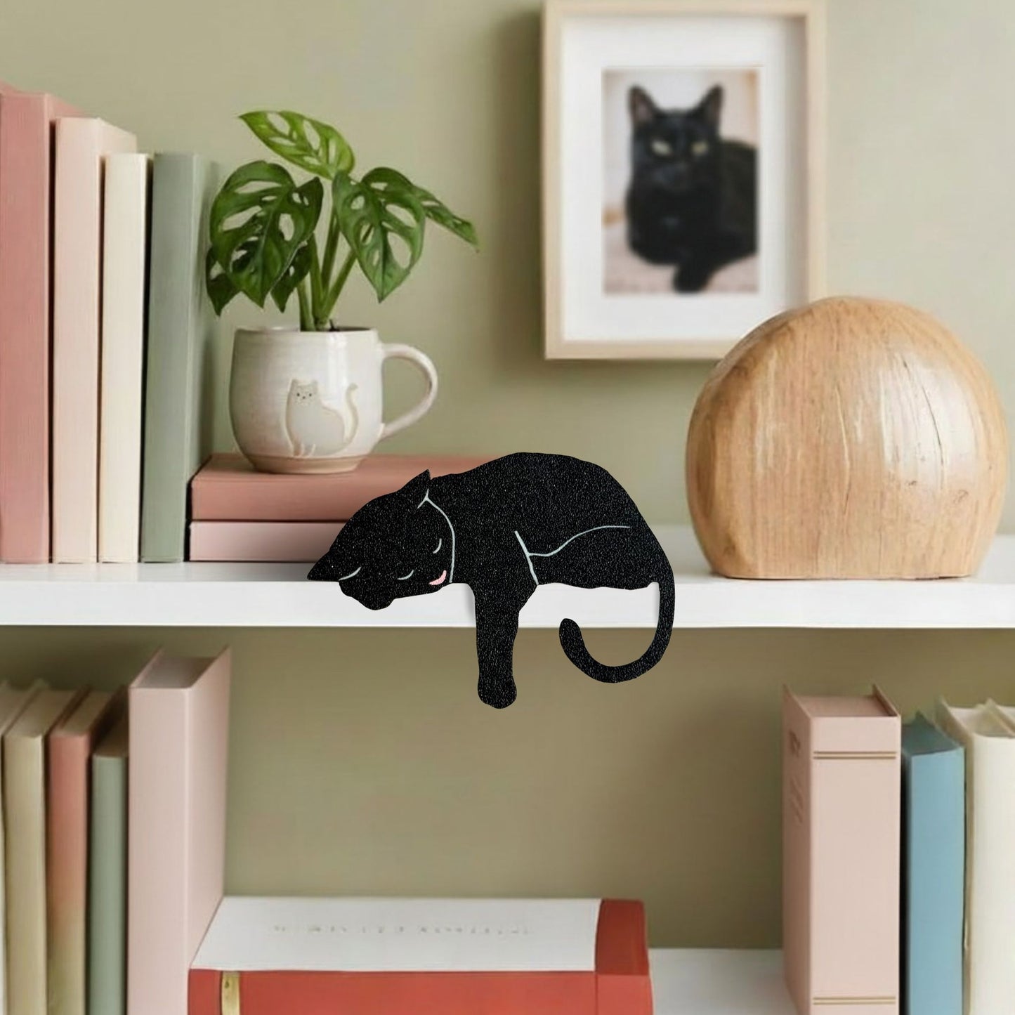 Black Cat Shelf Pet | Cat Lover Home Decor