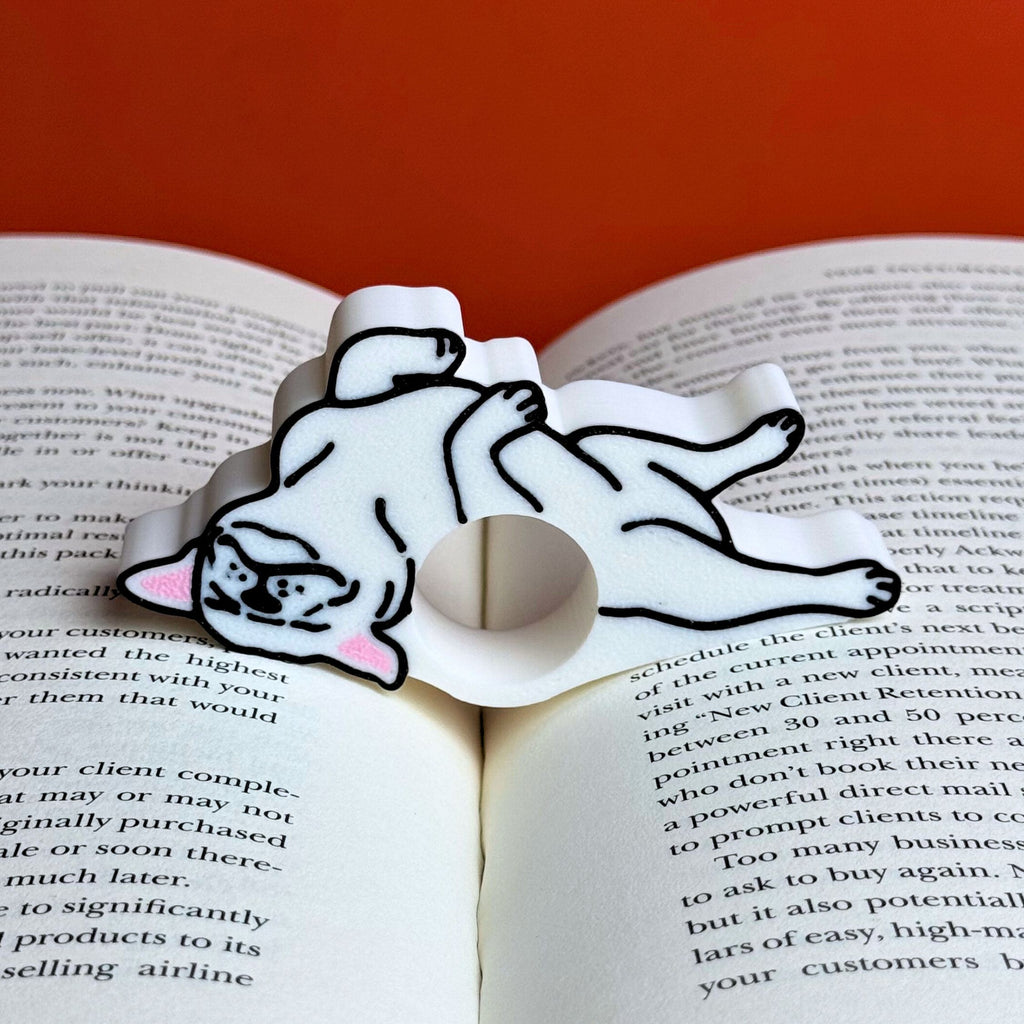 Bulldog & Pug Themed Reading Comfort Thumb Rings