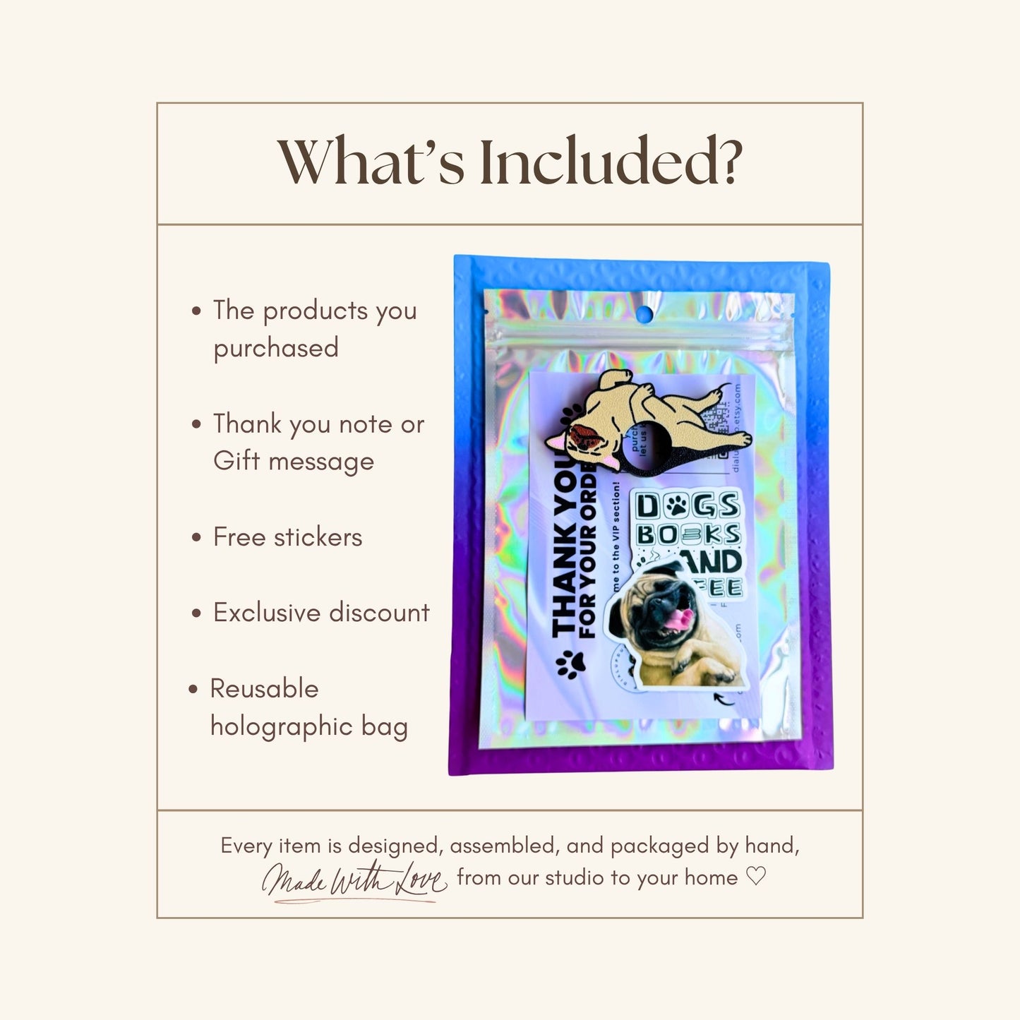 Bulldog & Pug Themed Reading Comfort Thumb Rings