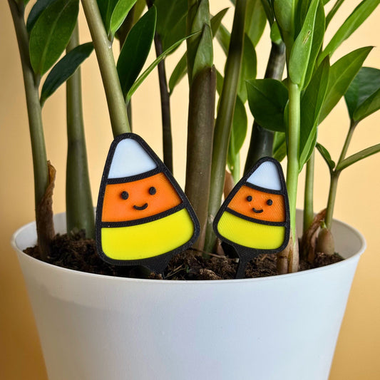 Candy Corn Plant Stake Set