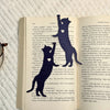 Cat Hanging by Paw Fun Bookmark with Cute Toe Beans