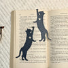 Cat Hanging by Paw Fun Bookmark with Cute Toe Beans