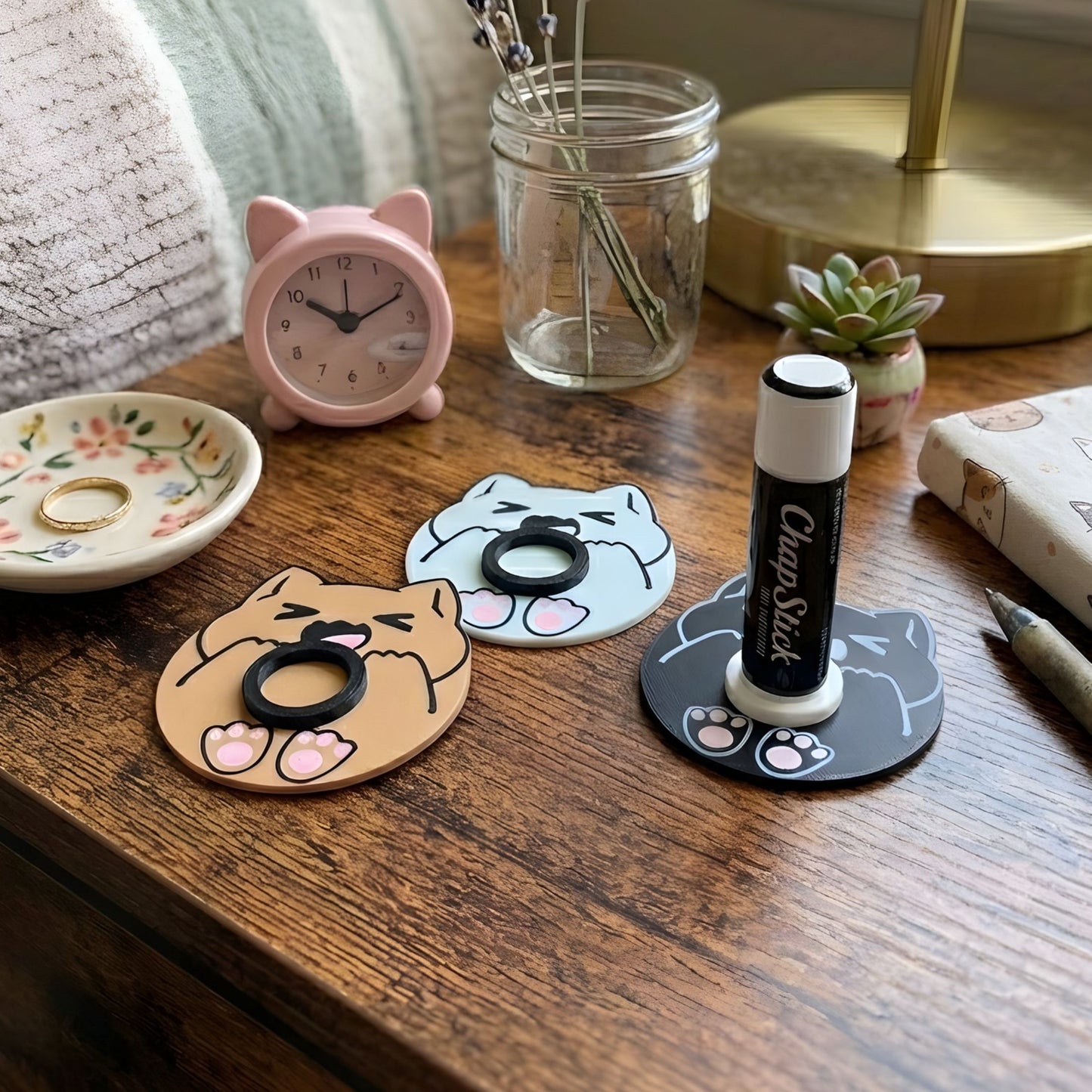 Chonk Cat Lip Balm Stand | Cat Parent Desk Gift